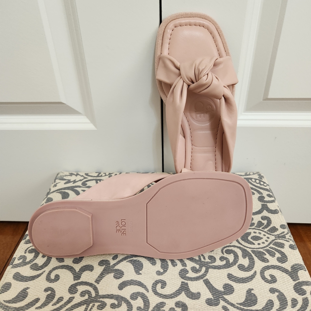 Louise et Cie Women's Knotted Slide Sandal - Blush Pink - Picture 6 of 7